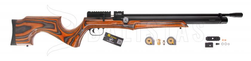 Luchtdrukgeweer Reximex Lyra oranje/grijs lamino 5,5mm