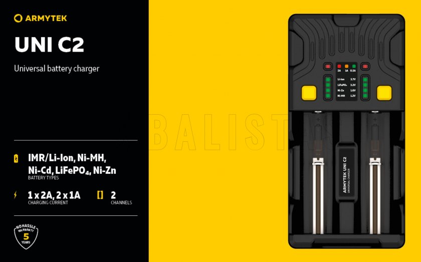 Lader Armytek UNI C2 plug type C