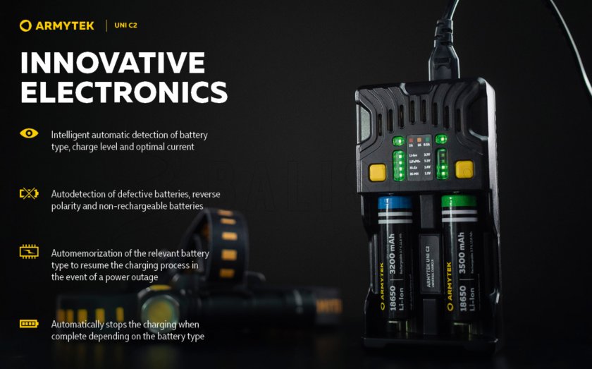 Lader Armytek UNI C2 plug type C