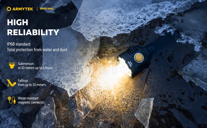 Multifunctionele zaklamp Armytek Bear WRG