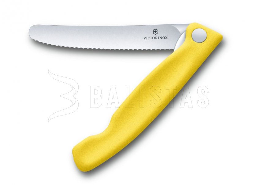 Zakmes voor groenten Victorinox gekarteld lemmet Geel