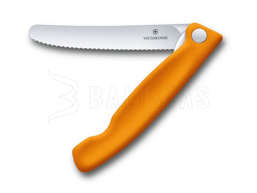 Vouwmes voor groenten Victorinox gekarteld lemmet Oranje