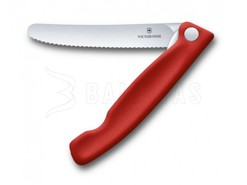 Zakmes voor groenten Victorinox gekarteld lemmet Rood