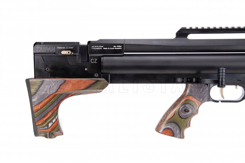 Luchtdrukgeweer Taipan Veteran II TAC 550mm 6,35mm Laminate Forest