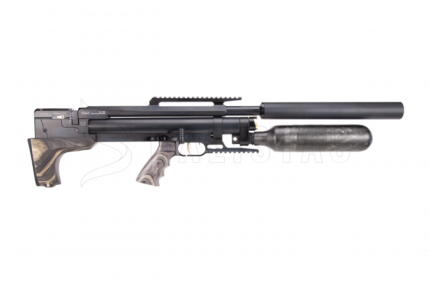 Luchtbuks Taipan Veteran II TAC 550mm 6,35mm Laminate Grey