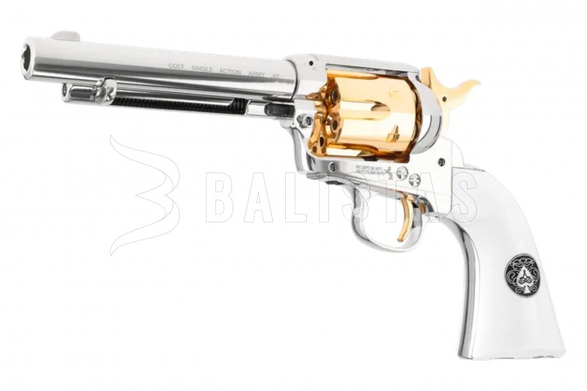 Luchtrevolver Colt SAA .45 Diabolo Smoke Wagon 4,5mm
