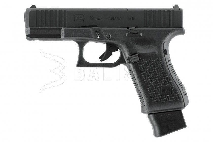 Luchtdrukpistool Umarex Glock 19 Gen5 BlowBack MOS BB 4,5mm Black