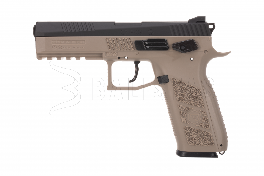 Luchtpistool ASG CZ P-09 DT FDE Blowback 4,5mm