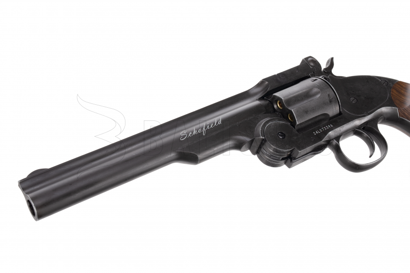 Luchtrevolver ASG Schofield 6" Zwart 4,5mm Diabolo