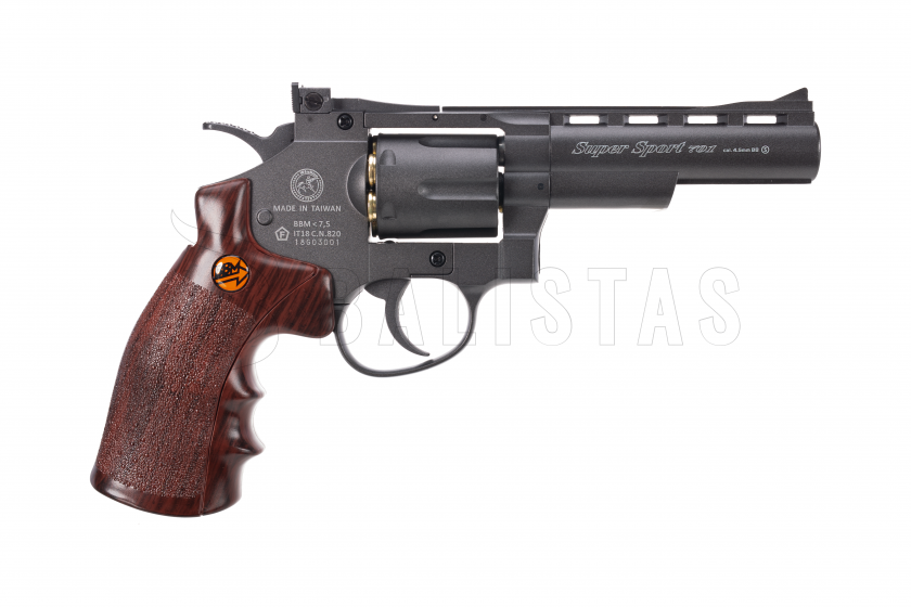 Luchtrevolver Bruni Super Sport 701 zwart 4,5mm