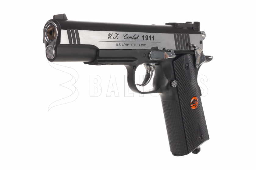Luchtpistool Bruni US Combat 1911 M zilver