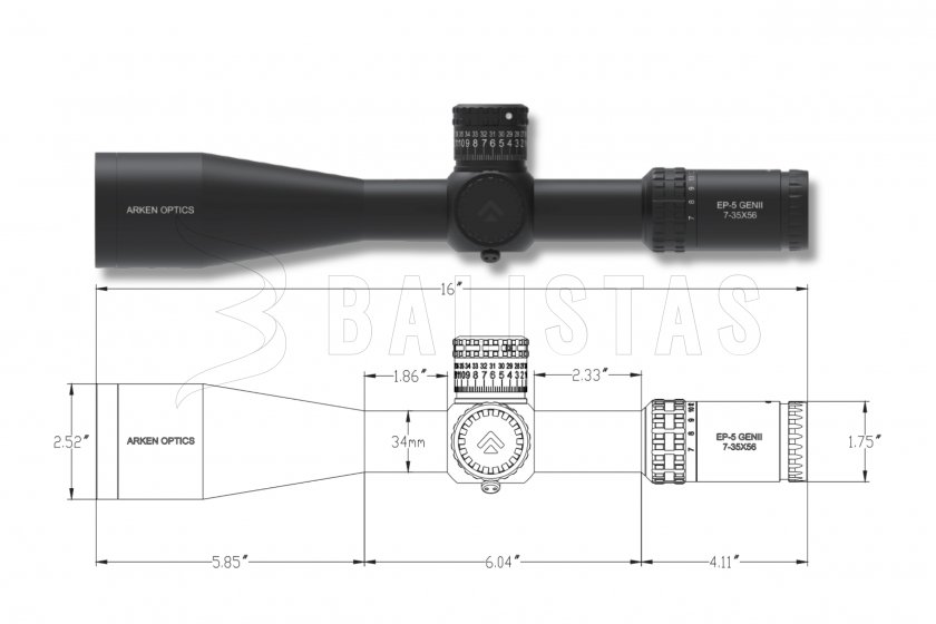 Richtkijker Arken EP-5 7-35X56 FFP VPR MRAD GENII