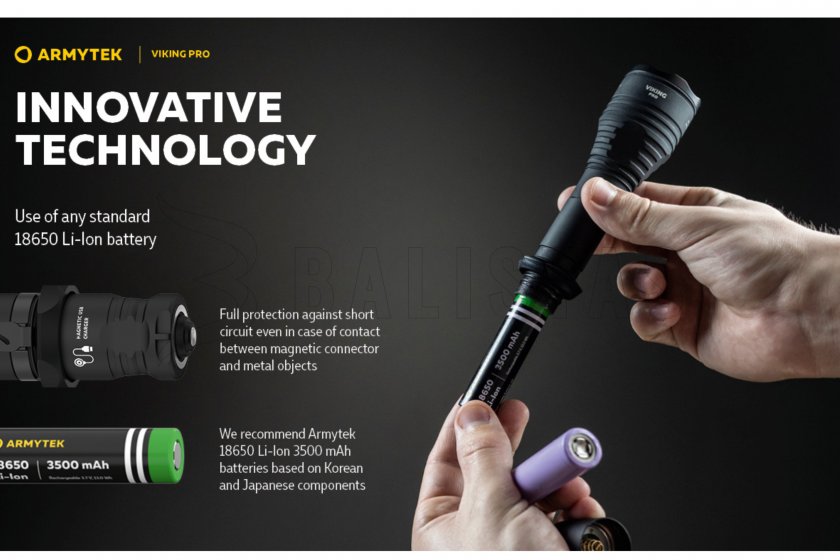 Zaklamp Armytek Viking PRO SET koud licht