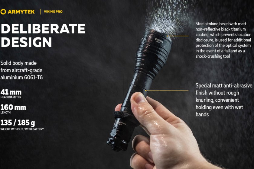 Zaklamp Armytek Viking PRO SET koud licht