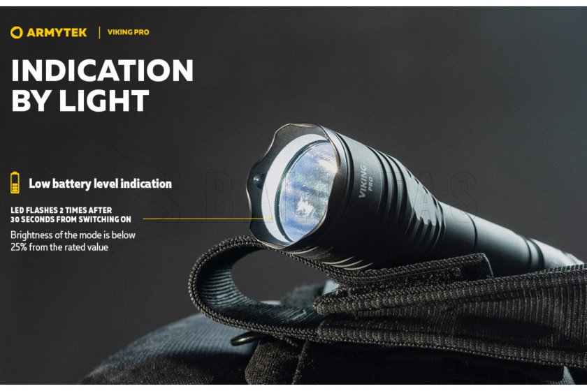 Zaklamp Armytek Viking PRO SET koud licht