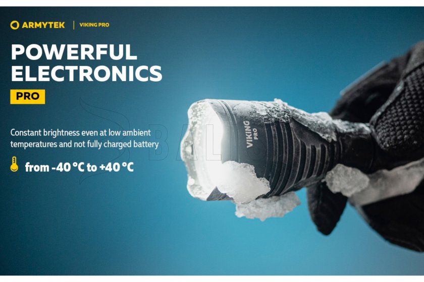 Zaklamp Armytek Viking PRO SET koud licht