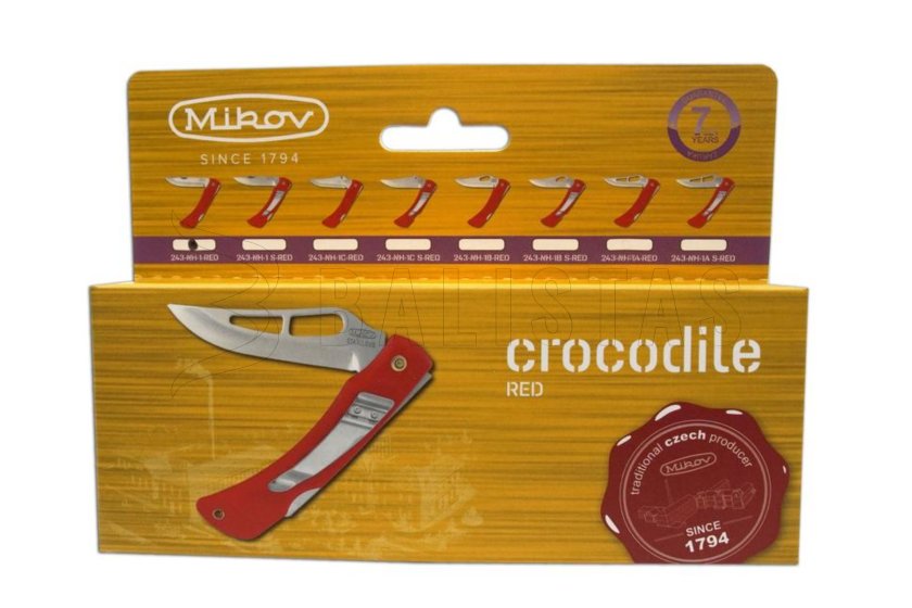 Mes Mikov Crocodile 243-NH-1 / clip - rood