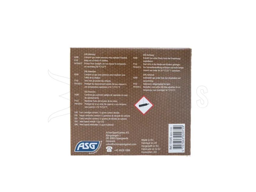 CO2-patroon 12g ASG 5 stuks