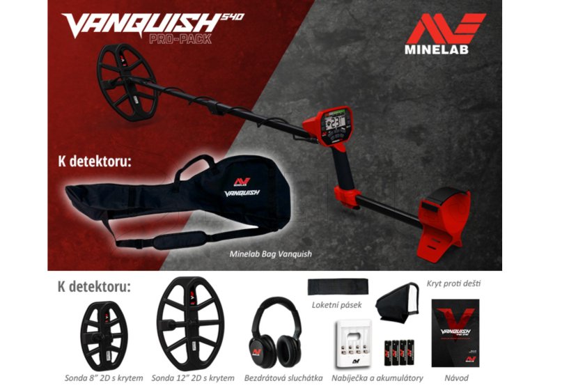 Metaaldetector Minelab Vanquish 540 Pro Pack