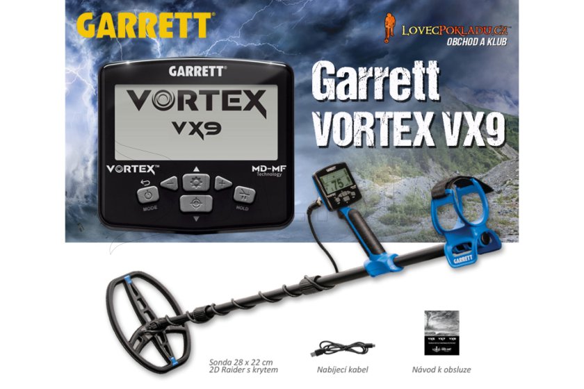 Metaaldetector Garrett Vortex VX9
