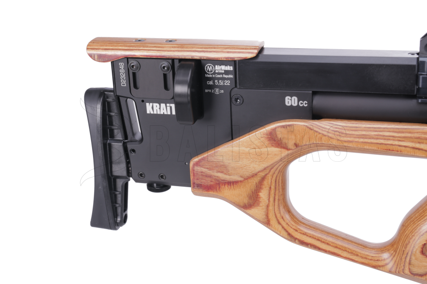 Luchtbuks AirMaks Krait WL 5,5mm Light Brown Lamino