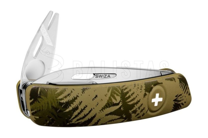 Zwitserse zakmes Swiza TT03 Camo Silva olive