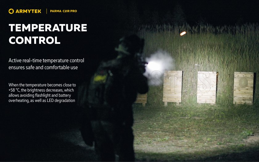Tactische zaklamp Armytek Parma C2IR Pro Koud / Infrarood licht