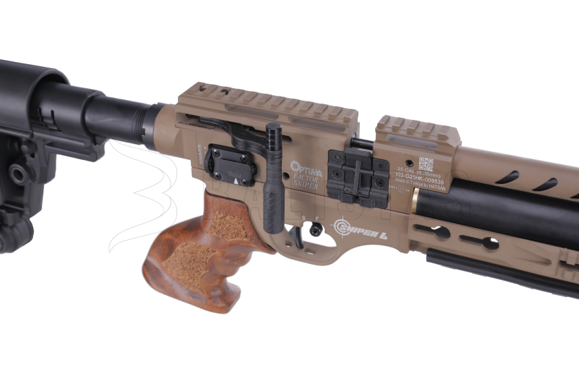 Luchtbuks Optima Hatsan Factor Sniper L 6,35mm FDE