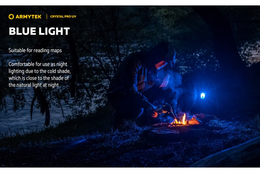 Multifunctionele zaklamp Armytek Crystal Pro UV - groen