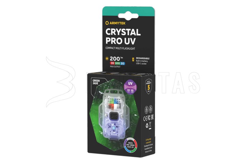Multifunctionele zaklamp Armytek Crystal Pro UV - groen