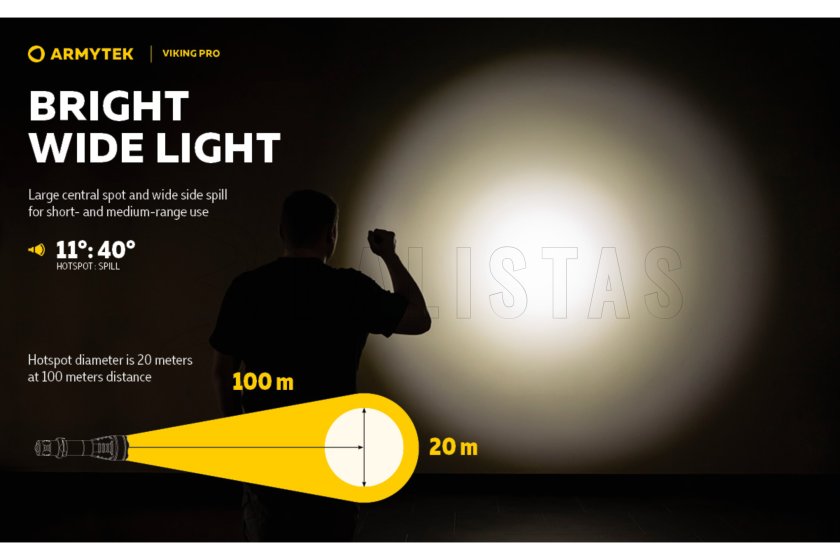 Zaklamp Armytek Viking PRO koud wit licht
