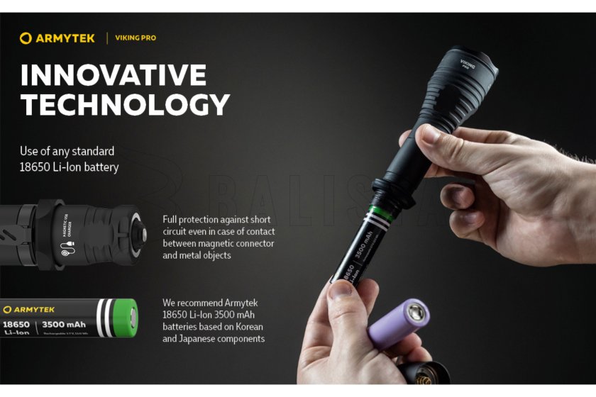 Zaklamp Armytek Viking PRO koud wit licht