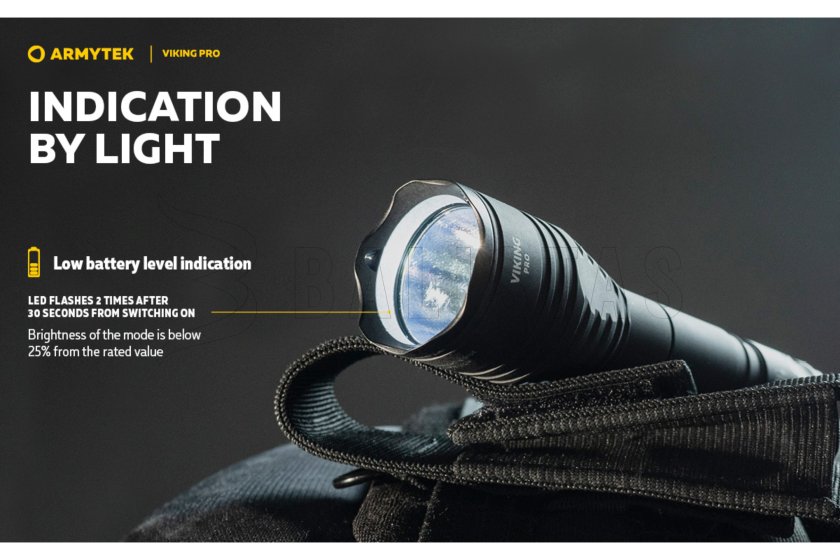 Zaklamp Armytek Viking PRO koud wit licht
