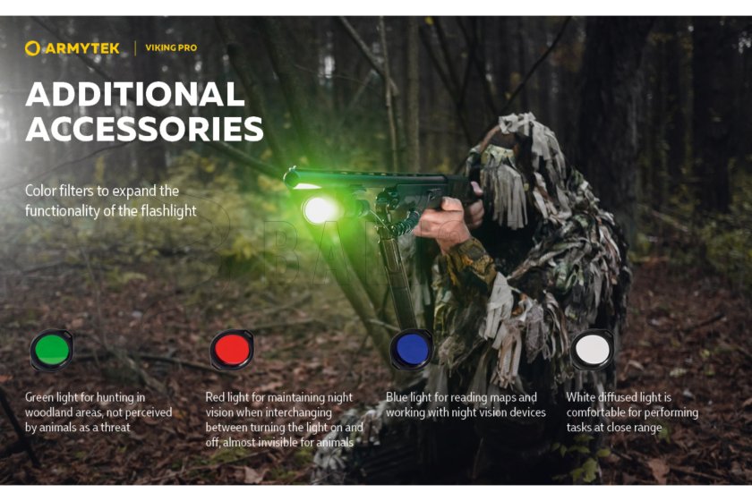 Zaklamp Armytek Viking PRO koud wit licht