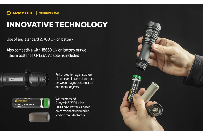 Zaklamp Armytek Viking PRO MAX koud licht