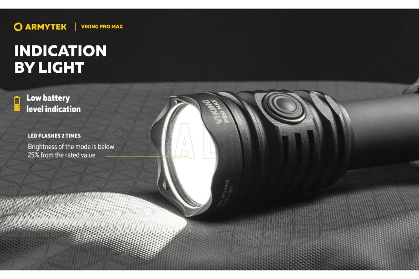 Zaklamp Armytek Viking PRO MAX koud licht