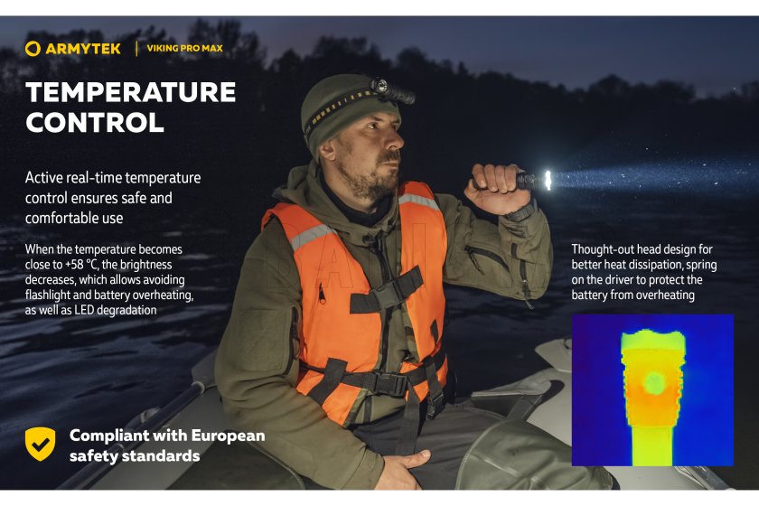 Zaklamp Armytek Viking PRO MAX koud licht