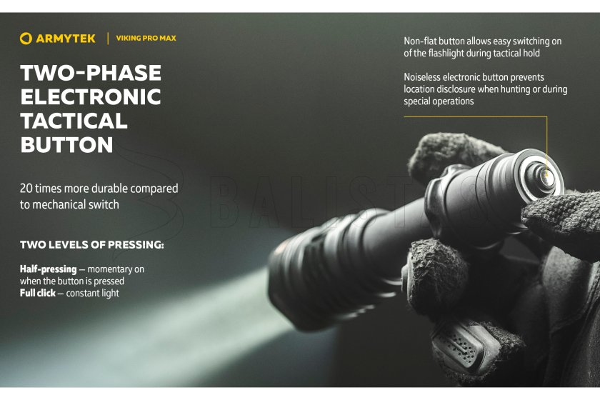 Zaklamp Armytek Viking PRO MAX koud licht