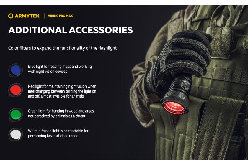 Zaklamp Armytek Viking PRO MAX koud licht