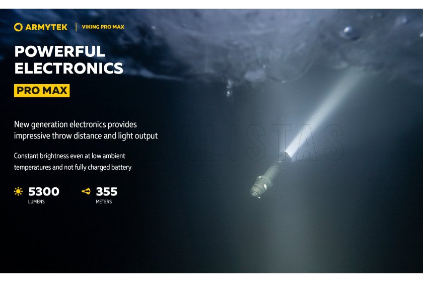 Zaklamp Armytek Viking PRO MAX koud licht