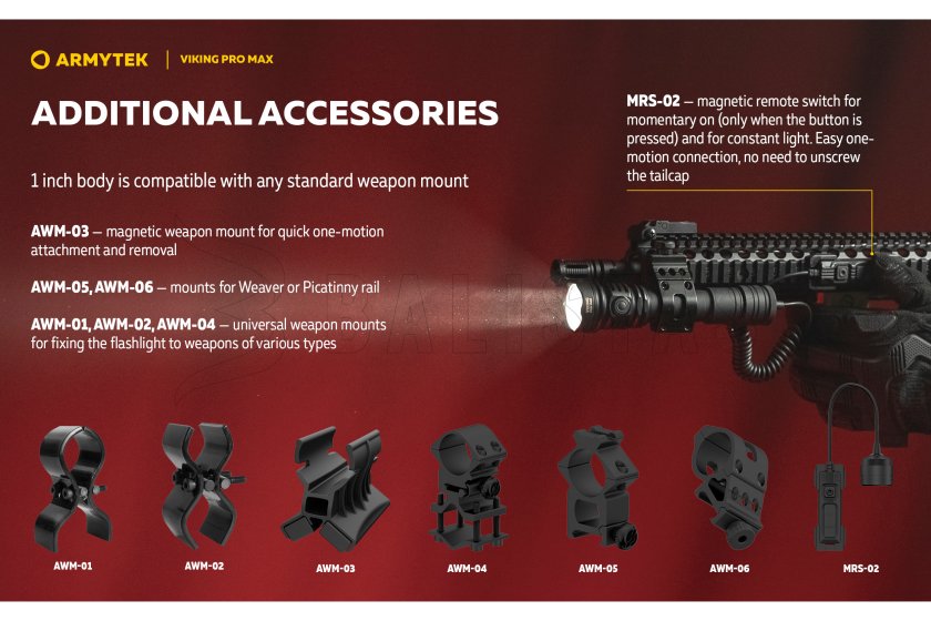 Zaklamp Armytek Viking PRO MAX koud licht