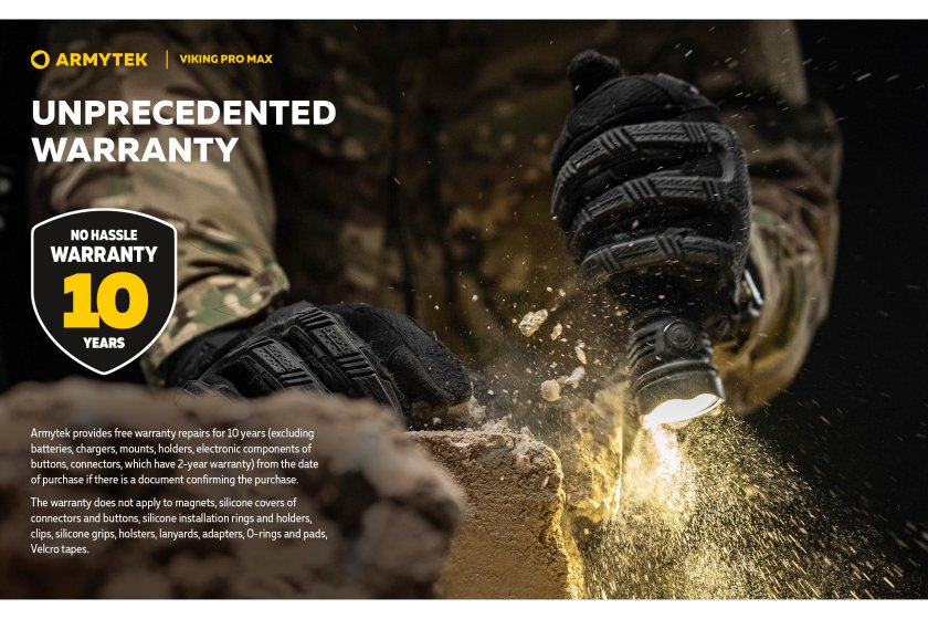 Zaklamp Armytek Viking PRO MAX koud licht