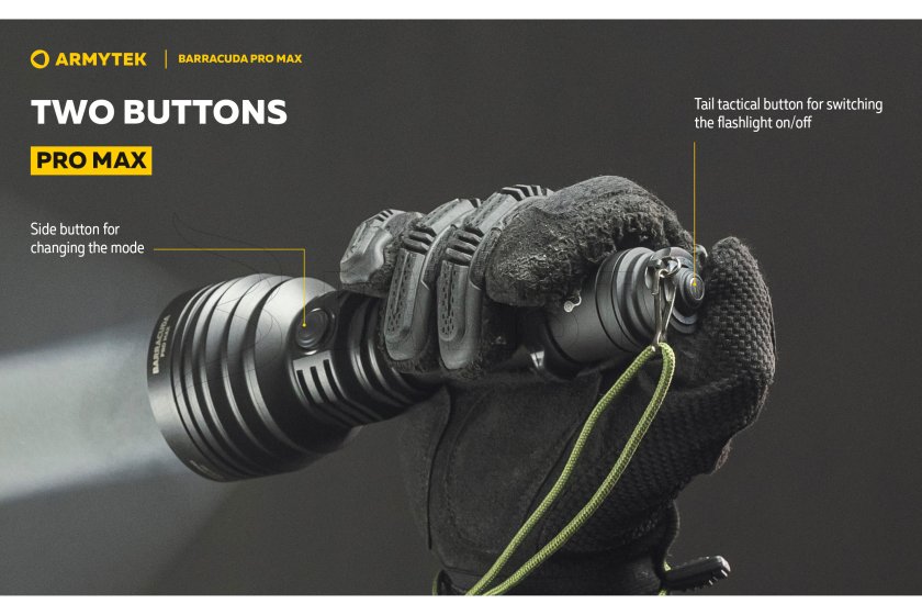 Zaklamp Armytek Barracuda Pro Max koud licht