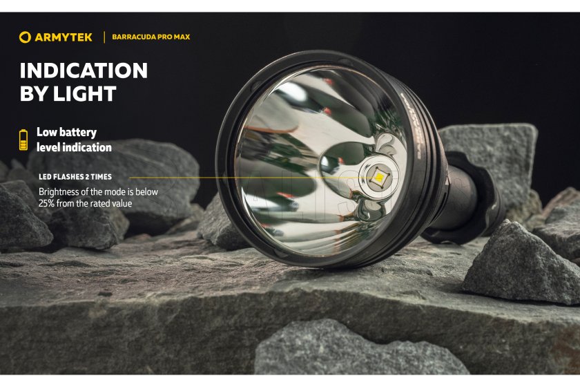 Zaklamp Armytek Barracuda Pro Max koud licht