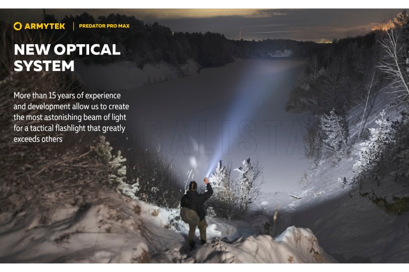 Svítilna Armytek Predator PRO MAX koud wit licht