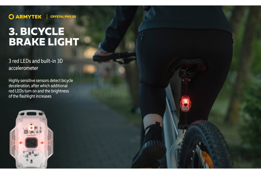 Multifunctionele zaklamp Armytek Crystal Pro 3D - rood