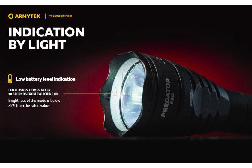 Zaklamp Armytek Predator PRO set warm light