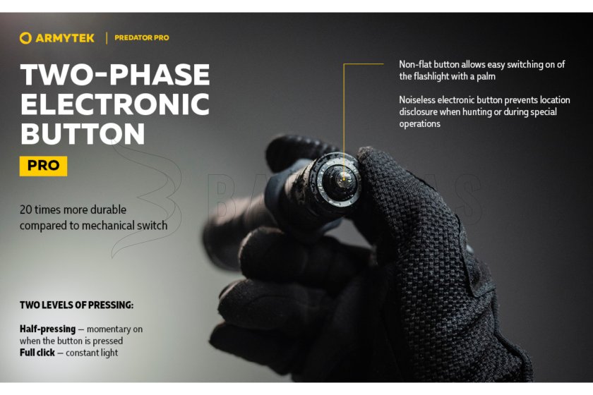 Zaklamp Armytek Predator PRO set warm light