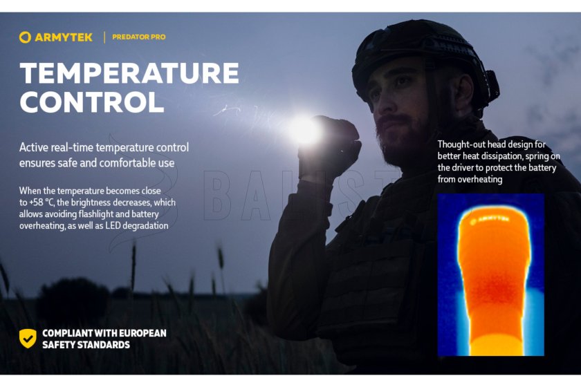 Zaklamp Armytek Predator PRO set warm light