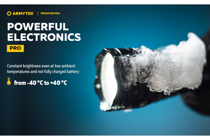 Zaklamp Armytek Predator PRO set warm light